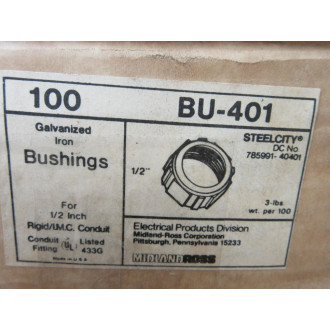 Steel CityKindorf BU-401 12"  Bushing BU401 (Pack of 100)