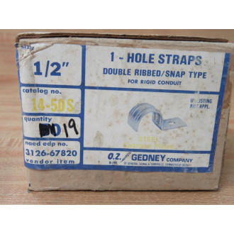 O-ZGedney 14-50S 12" 1 Hole Strap 1450S (Pack of 19)