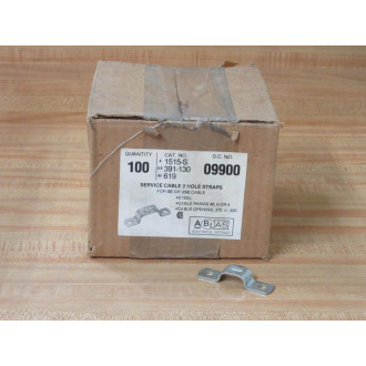 A BI AS 1515-S Service Cable 2 Hole Strap 1515S (Pack of 100)