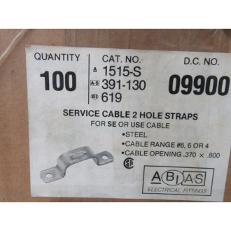 A BI AS 1515-S Service Cable 2 Hole Strap 1515S (Pack of 100)