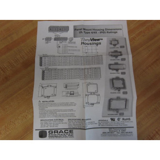 Grace Engineered P-R2-K3RX-K10 N124 Ethernet Hub GFCI PR2K3RXK10