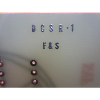 F&S DCSR-1 Circuit Board DCSR1 Blank Card - New No Box