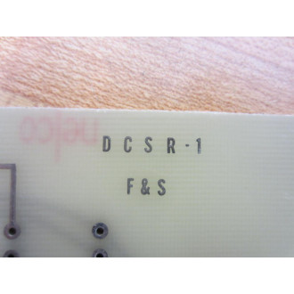 F&S DCSR-1 Circuit Board DCSR1 Blank Card - New No Box
