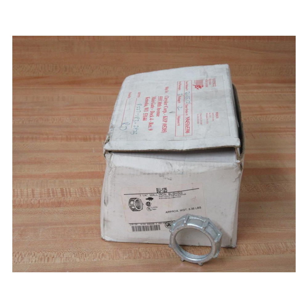 Appleton BU-125 Malleable Iron Bushing BU125 1-14" (Pack of 52)
