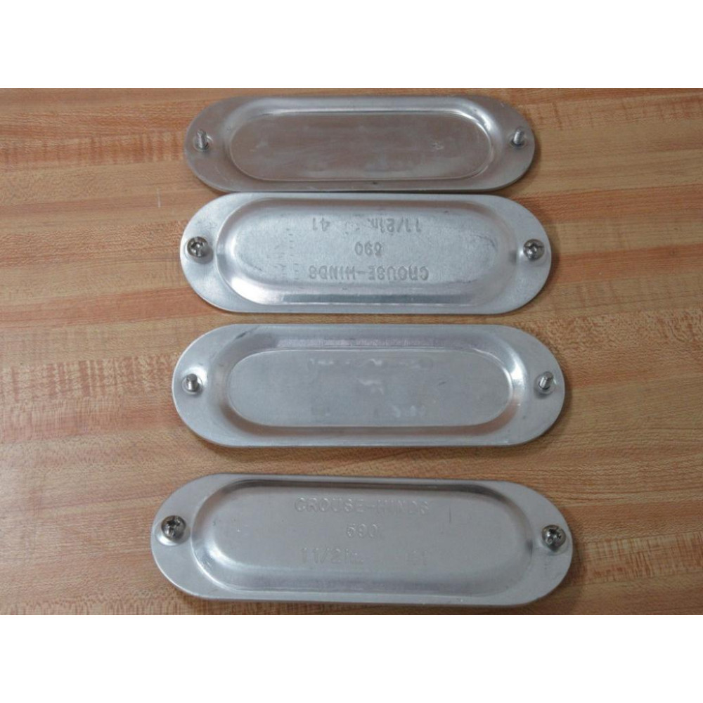 Crouse & Hinds 590 Conduit Body Cover (Pack of 4) - New No Box