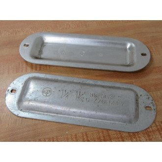 O-ZGedney BS-125S Domed Conduit Body Cover BS125S (Pack of 2) - New No Box