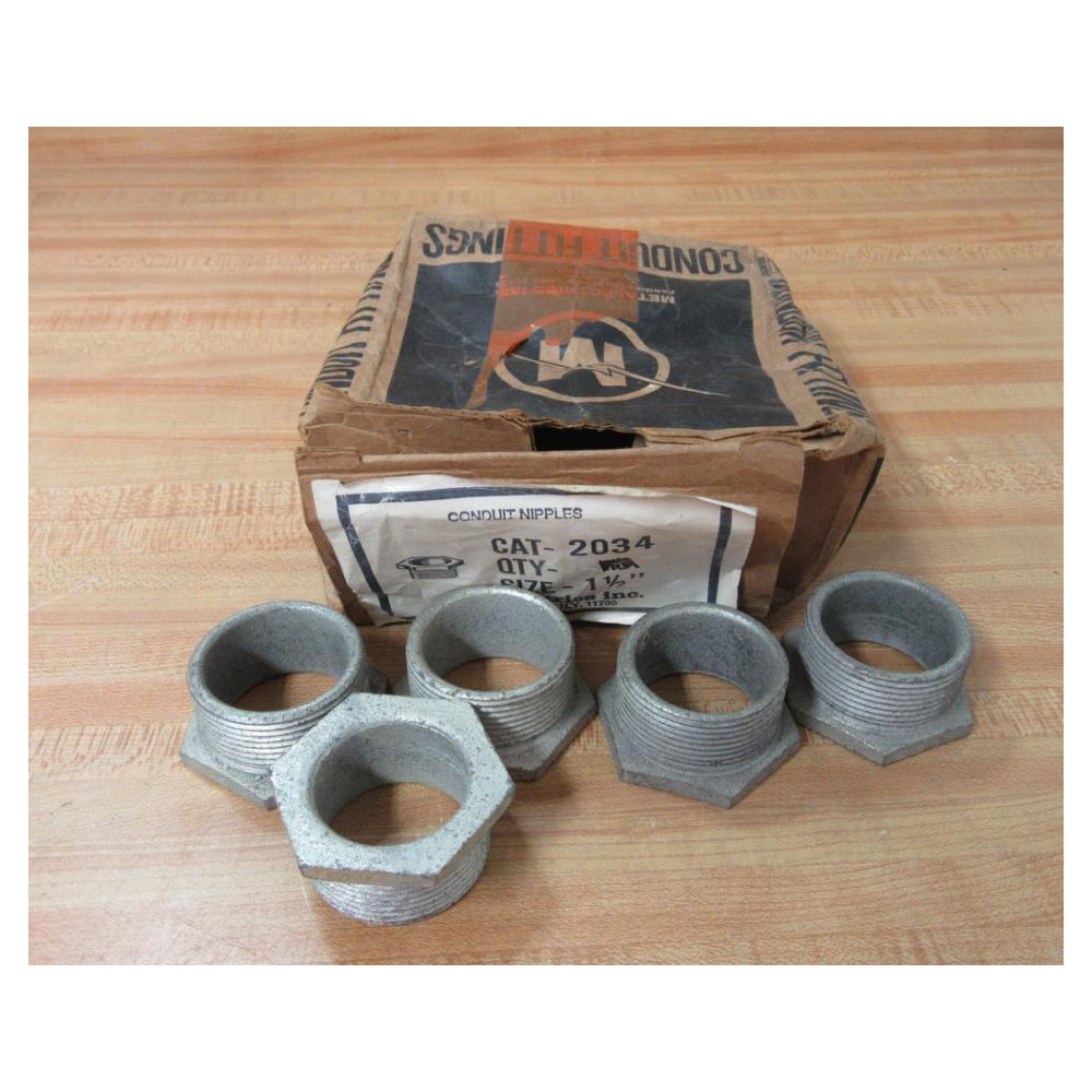 Metalectrics 2034 Conduit Nipple 1-12" (Pack of 5)