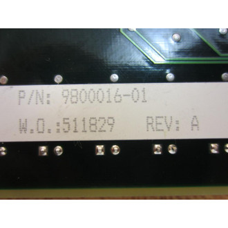 Microdyne 9800016-01 Circuit Board 9800016-00 - Used