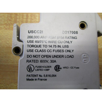 Ferraz  Shawmut USCC2I Fuse Holder Breaker USCC21 (Pack of 11) - Used