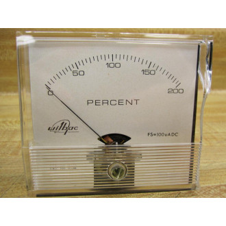 Wilbac 18452 0-200 DC Volt Panel Meter Lens Crack