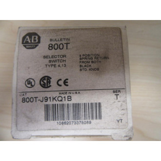 Allen Bradley 800T-J91KQ1B Selector Switch