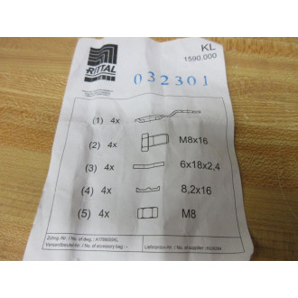 Rittal 1590.000 Mounting Brackets 032301 (Pack of 8)