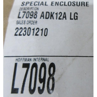 nVent Hoffman L7098 Bracket - New No Box