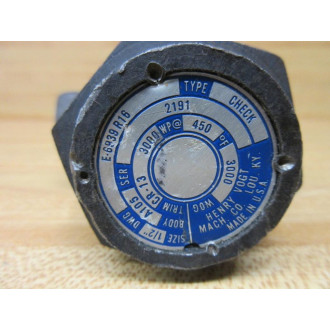 Vogt E-6939R16 Check Valve E6939R16 - New No Box