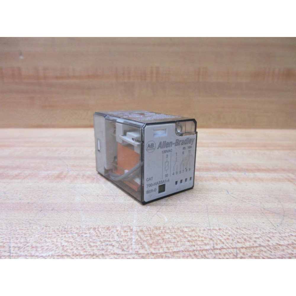 Allen Bradley 700-HA33A1-4-120V AC Relay 700-HA33A1-4-120VAC Series D - Used