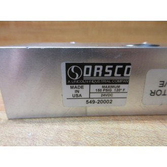 Orsco 549-20002 Injector Air Valve 54920002 - New No Box