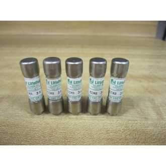 Littelfuse CCMR-3 Fuse Cross Ref  486K44, CCMR003 Tested (Pack of 5) - New No Box