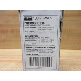 Dayton 26WA78 Photocontrol