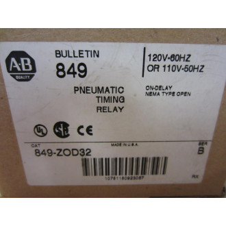 Allen Bradley 849-Z0D32 Timing Relay 849-ZOD32 Series B