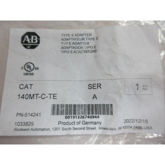 Allen Bradley 140MT-C-TE Connector Component 140MTCTE (Pack of 4)