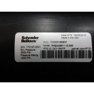 Shrader Bellows 1H000196837 Cylinder - New No Box