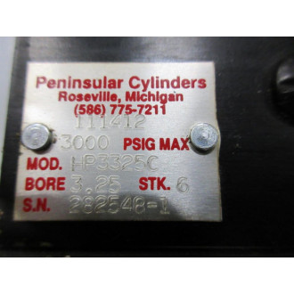 Peninsular Cylinders HP3325C Cylinder - New No Box