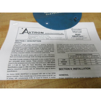 Avtron M285 Incremental Encoder - Used