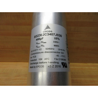 EPCOS B32362C3407J030 Film Capacitor 400µF - Used