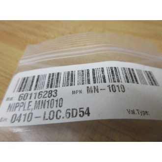 Beswick Engineering MN-1010 Nipple Fitting MN1010 (Pack of 4) - New No Box