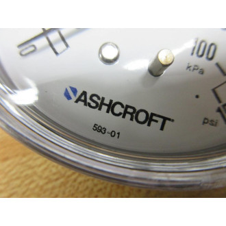 Ashcroft 593-01 Dual Scale Pressure Gauge 59301 - New No Box