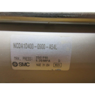 SMC NCDA1D400-0900-A54L Pneumatic Cylinder NCDA1D4000900A54L - New No Box