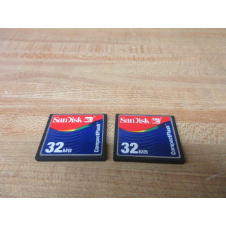 SanDisk SDCFB-32MB Compact Flash Memory Card SDCFB32MB - Used