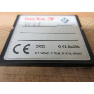 SanDisk SDCFB-32MB Compact Flash Memory Card SDCFB32MB - Used