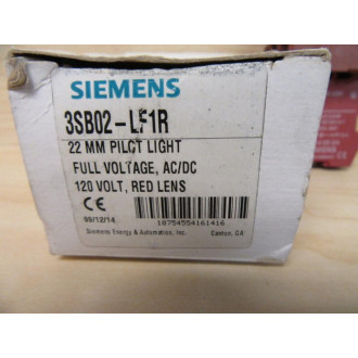 Siemens 3SB02-LF1R Pilot Light