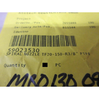 Atotech TF20-150-R38" PTFE Spiral Nozzle 59023530