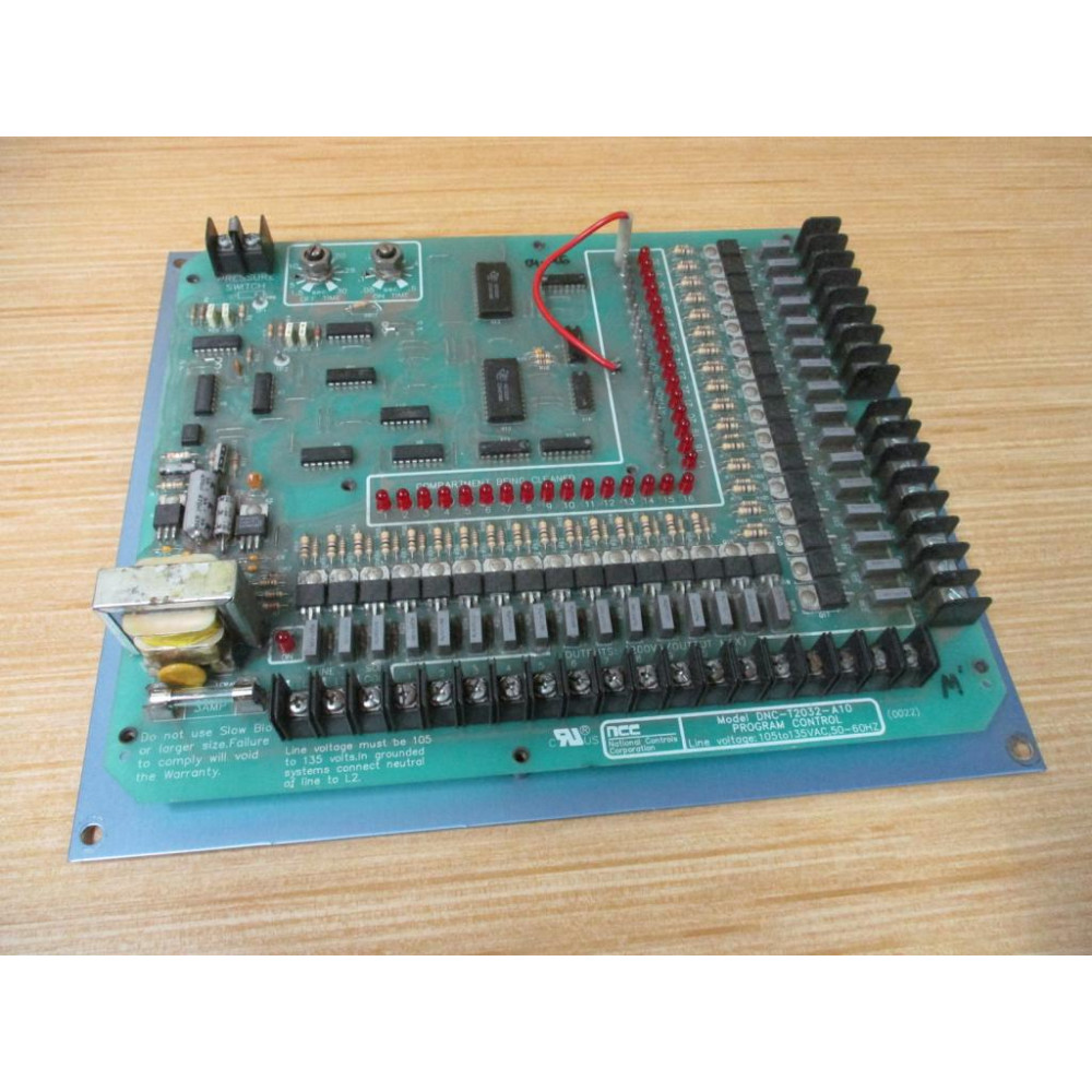 NCC DNC-T2032-A10 Program Control Board DNCT2032A10 - Parts Only