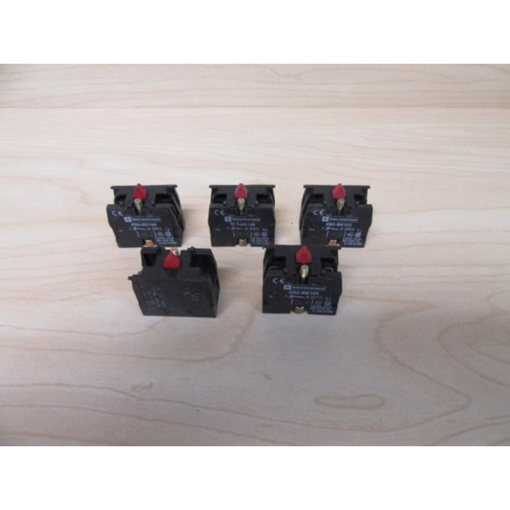 Schneider ZB2BE102 Telemecanique Contact Block 061261 (Pack of 5) - Used
