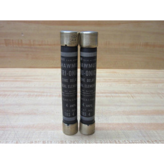 Gould Shawmut Ferraz Mersen TRS-4 Tri-Onic Fuse TRS4 (Pack of 2) - New No Box