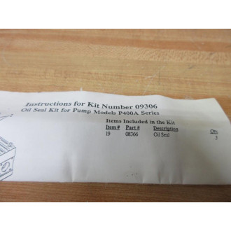 Giant 09306 Oil Seal Kit