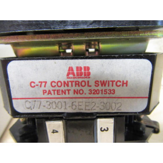 ABB C77-3001-6EE2-3002 Rotary Selector Switch