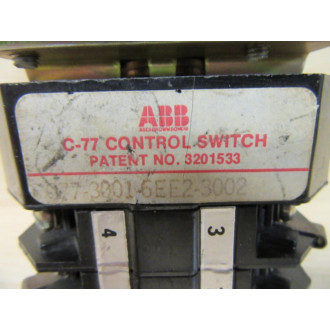 ABB C77-3001-6EE2-3002 Rotary Selector Switch Handle Knob - Used