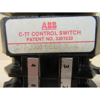 ABB C77-3001-6EE2-3002 Rotary Selector Switch - Used