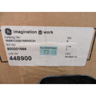 General Electric 16SB1CA201SSM2C21 Rotary Selector Switch