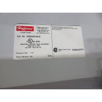Hoffman CSD242416LG Enclosure 24" x 24" x 16" - New No Box