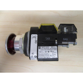 Allen Bradley 800TC-FXQH2R3BX Push Pull Switch - New No Box