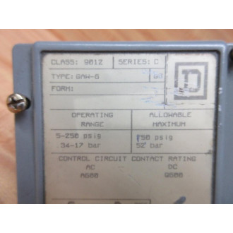 Square D 9012 GAW-6 Switch Series C - Used