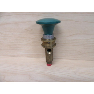Versa 3NC Metal Pneumatic Push Button WGreen Knob - New No Box