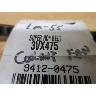 Gates 3VX475 Super HC Belt 9412-0475