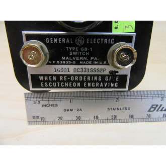 General Electric 16SB1 BC331SSS2P Rotary Selector Switch