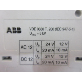 ABB VDE 0660 T.200 Contact VDE0660T200 (Pack of 10) - Used